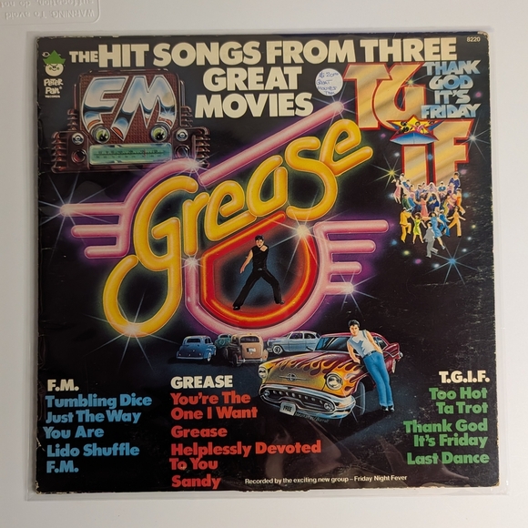 Vintage Spooky Sounds & Disco Fever Vinyl Record Lot-Novelty (Grease, Halloween) - Picture 4 of 5